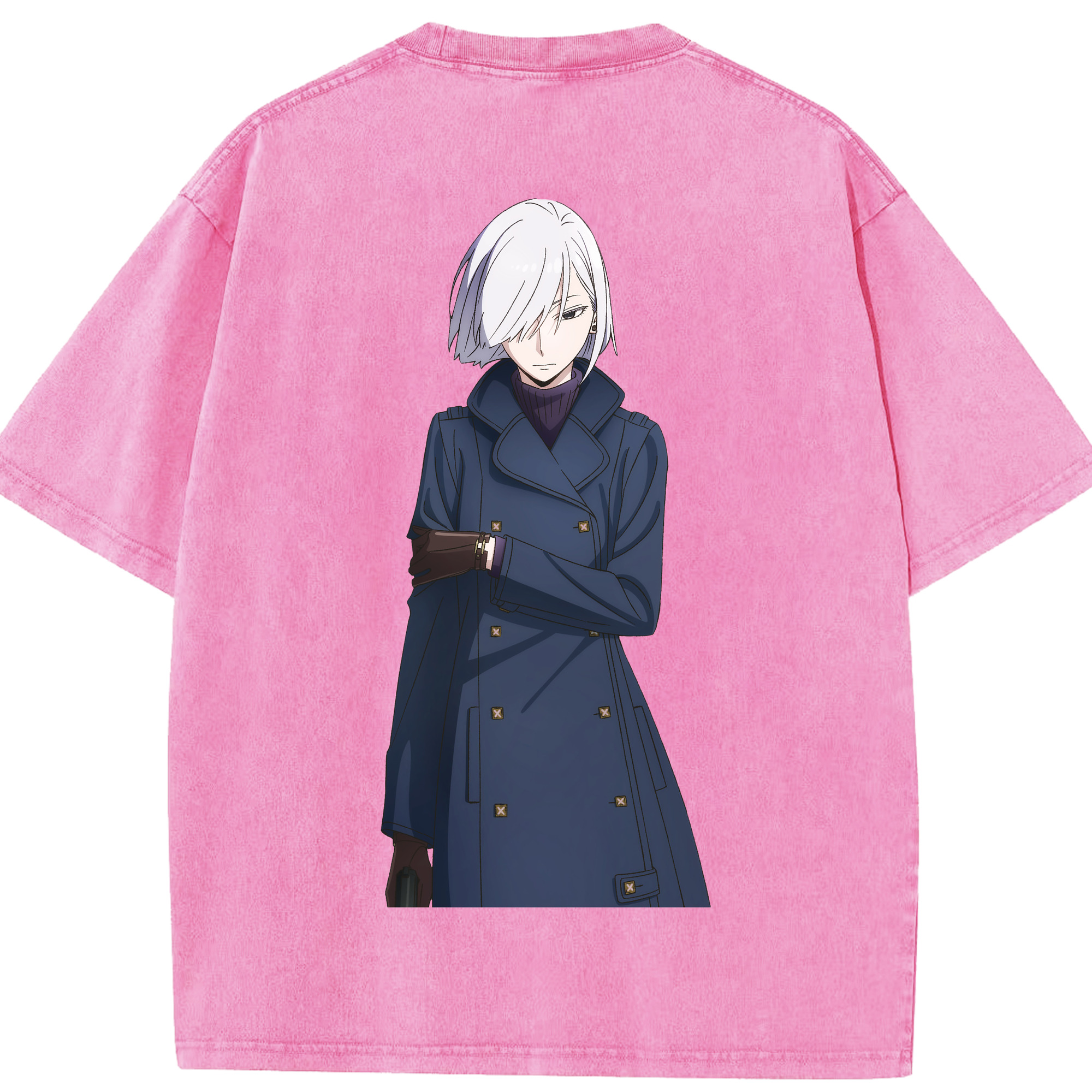 （画像用） SPY×FAMILY间谍家家酒 綿100% ヴィンテージ風 半袖Tシャツ（背面プリント）